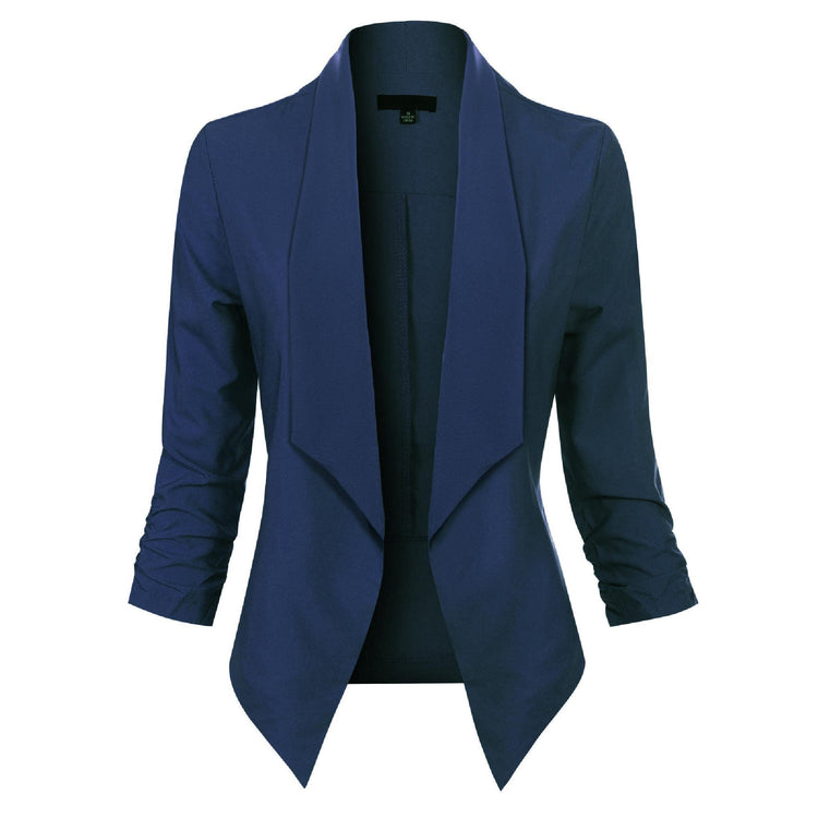 Vivienne | Open-Front Draped Blazer