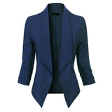 Vivienne | Open-Front Draped Blazer