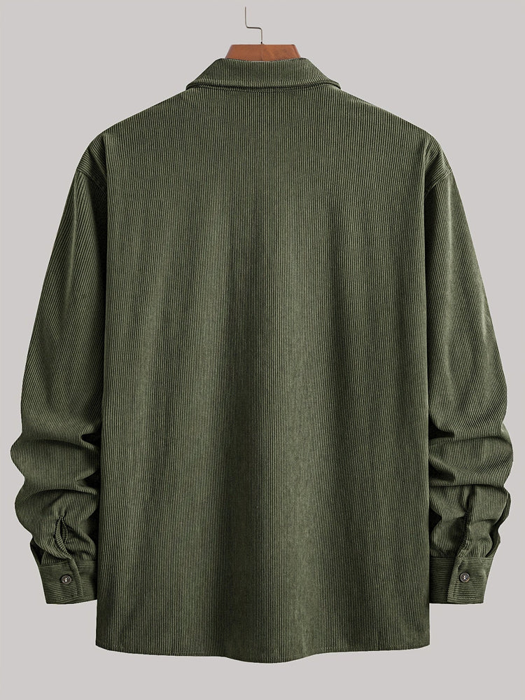 Elias – Ribbed Shacket Jacket | Men's Shirt Jacket for Everyday Layering & Fall Wear