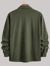 Elias – Ribbed Shacket Jacket | Men's Shirt Jacket for Everyday Layering & Fall Wear