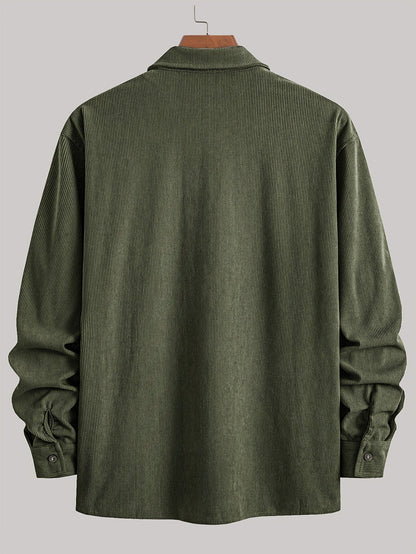 Elias – Ribbed Shacket Jacket | Men's Shirt Jacket for Everyday Layering & Fall Wear