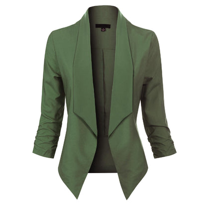 Vivienne | Open-Front Draped Blazer