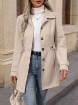 Camille – Belted Trench Coat | Tailored Double-Breasted Jacket For Timeless Elegance Neriona