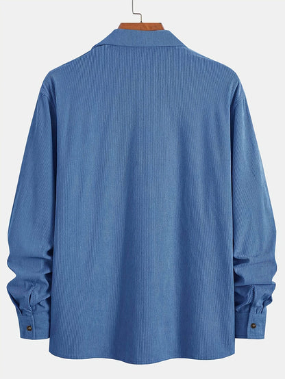 Elias – Ribbed Shacket Jacket | Men's Shirt Jacket for Everyday Layering & Fall Wear