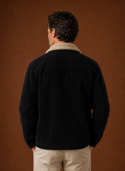 Men's Corduroy Sherpa Lined Winter Jacket | Corwin