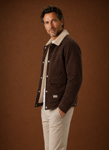 Men's Corduroy Sherpa Lined Winter Jacket | Corwin