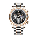 The Monarch Watch – Stainless Steel Quartz Watch | Bold Luxury Watch for Business, Evening & Everyday Wear Neriona Eclipse