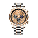 The Monarch Watch – Stainless Steel Quartz Watch | Bold Luxury Watch for Business, Evening & Everyday Wear Neriona Champagne