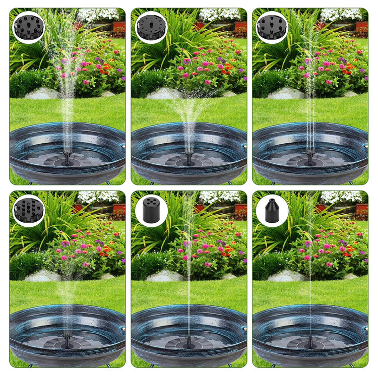 Solar Fountain Pump – Floating Water Fountain for Pond & Pool | Outdoor Solar Water Feature with Spray Nozzles Neriona