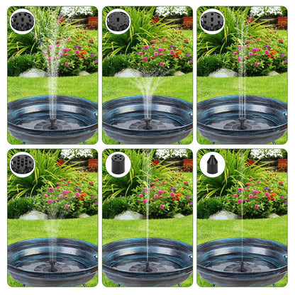 Solar Fountain Pump – Floating Water Fountain for Pond & Pool | Outdoor Solar Water Feature with Spray Nozzles Neriona