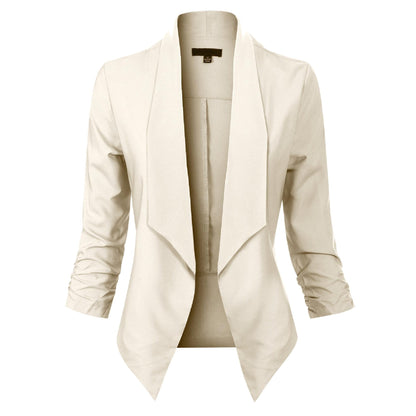 Vivienne | Open-Front Draped Blazer