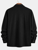Elias – Ribbed Shacket Jacket | Men's Shirt Jacket for Everyday Layering & Fall Wear