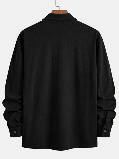 Elias – Ribbed Shacket Jacket | Men's Shirt Jacket for Everyday Layering & Fall Wear