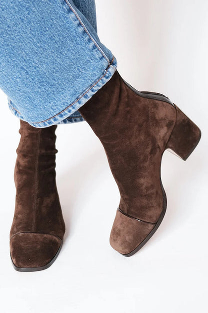 Gemma – Square Toe Heeled Boots - Cole & May