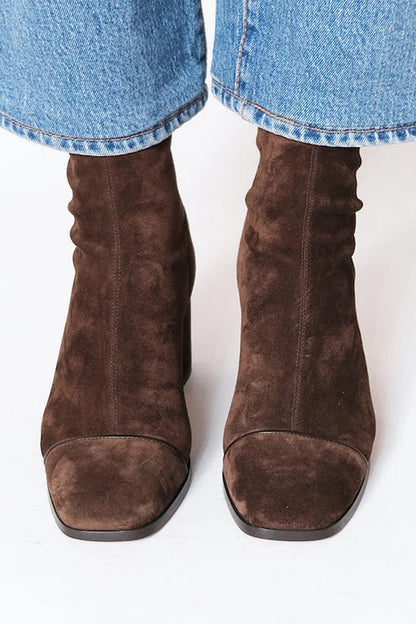 Gemma – Square Toe Heeled Boots - Cole & May