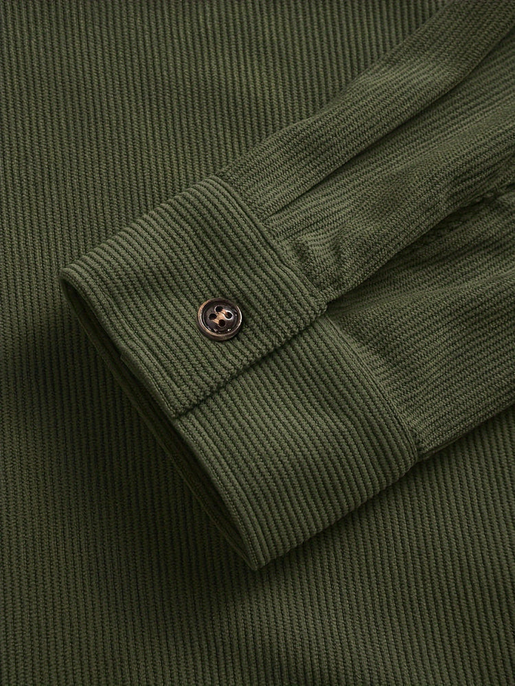 Elias – Ribbed Shacket Jacket | Men's Shirt Jacket for Everyday Layering & Fall Wear