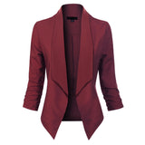 Vivienne | Open-Front Draped Blazer