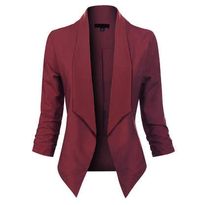 Vivienne | Open-Front Draped Blazer