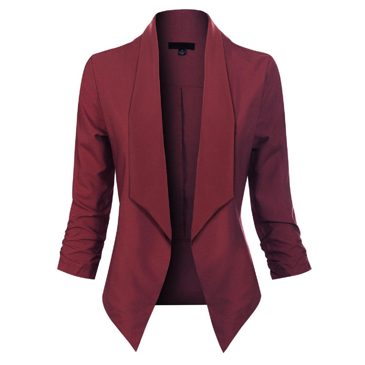 Vivienne | Open-Front Draped Blazer