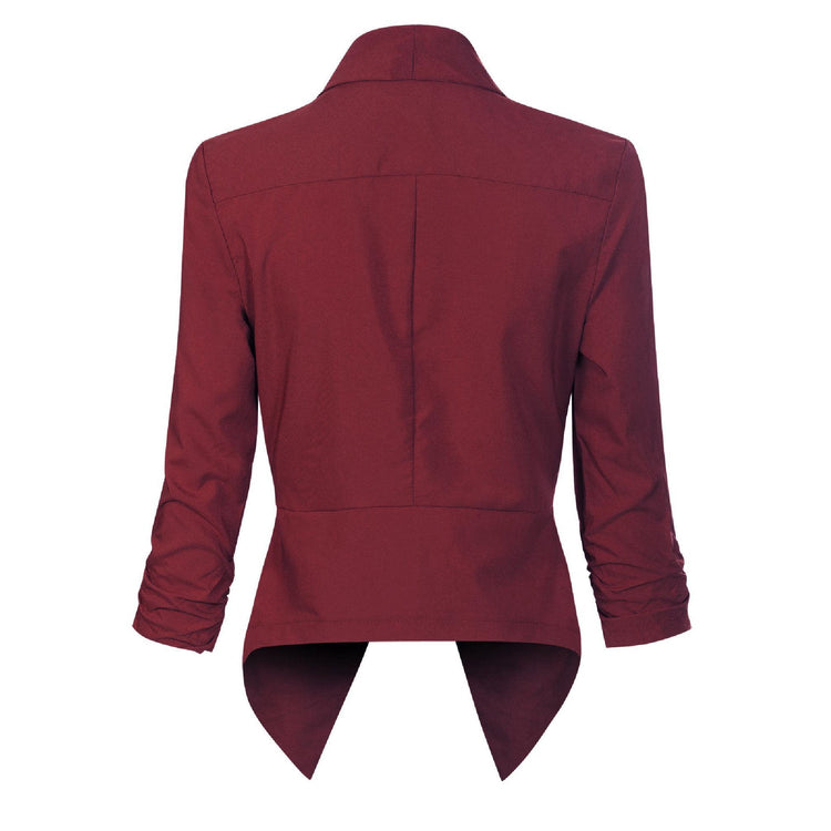Vivienne | Open-Front Draped Blazer
