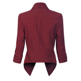 Vivienne | Open-Front Draped Blazer