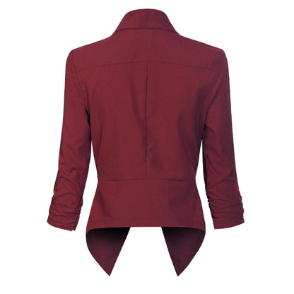 Vivienne | Open-Front Draped Blazer