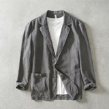 Theo – Lightweight Linen Blazer | Men's Classic Lapel Layering Jacket for Everyday Style