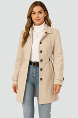 Camille – Belted Trench Coat | Tailored Double-Breasted Jacket For Timeless Elegance Neriona