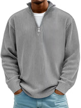 Maverick – Half-Zip Knit Sweater | Men's Casual Pullover For Everyday Comfort Neriona Gray