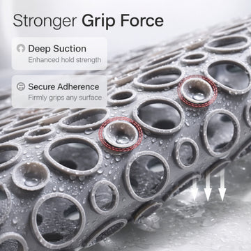 Non Slip Bath Mat – Strong Grip With Suction Base | Shower Mat With Drain Design For Stable And Safer Use In Bathroom Neriona