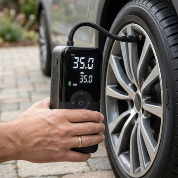 Cordless Tire Inflator - Air Compressor with Auto Shut Off Neriona