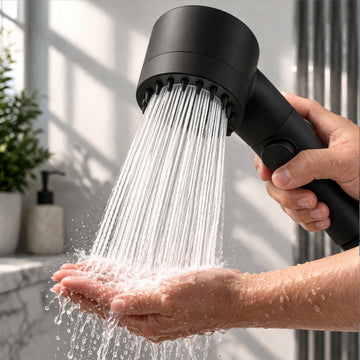 Filtered Shower Head – High Pressure & Multi Spray | Handheld Shower With Chlorine Filter For Softer Water And Easy Install Neriona Black