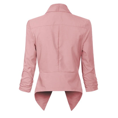 Vivienne | Open-Front Draped Blazer