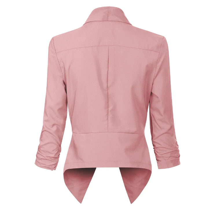 Vivienne | Open-Front Draped Blazer