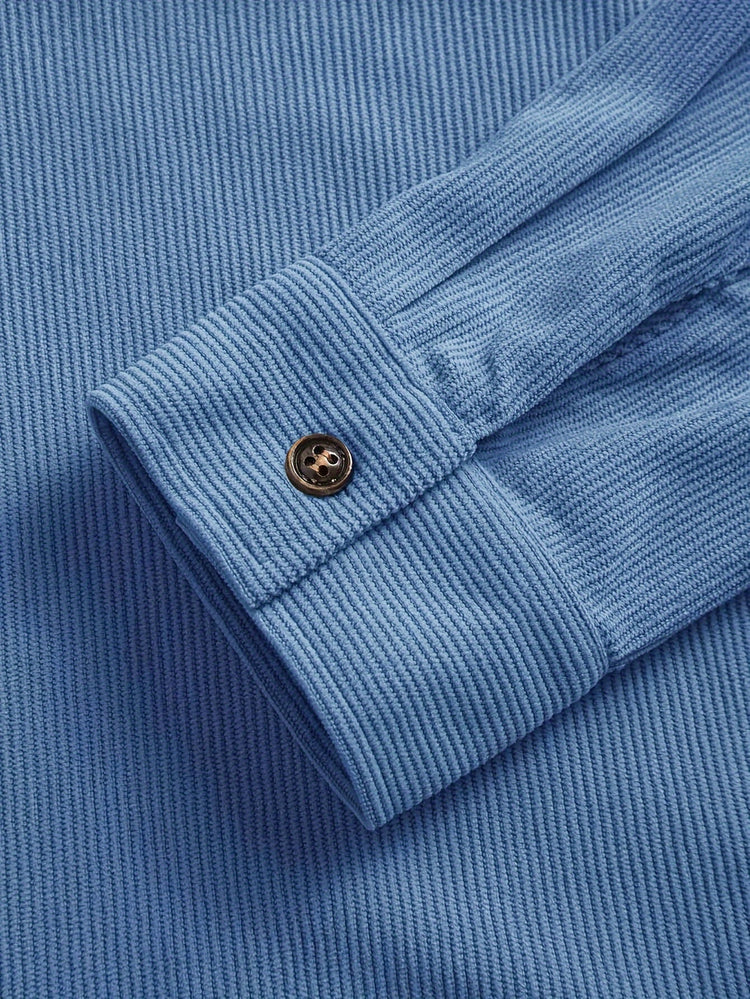 Elias – Ribbed Shacket Jacket | Men's Shirt Jacket for Everyday Layering & Fall Wear