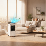 Portable Air Conditioner With Evaporative Cooling| Quiet Evaporative Cooler For Rooms Up To 550 Sq. Ft. 12000 BTU Neriona