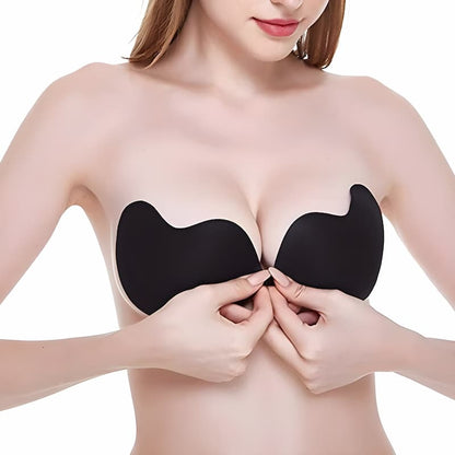LunaLift™ Invisible Strapless Push Up Bra | Sticky Bra - Reusable Adhesive Bra For Backless Dresses