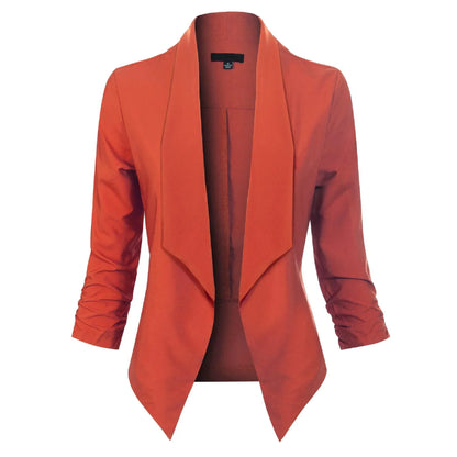 Vivienne | Open-Front Draped Blazer