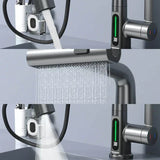 Pull Out Kitchen Faucet with 5 Modes | LED Temperature Display Tap with Retractable Hose and 360° Rotation Bathroom Accessories Neriona
