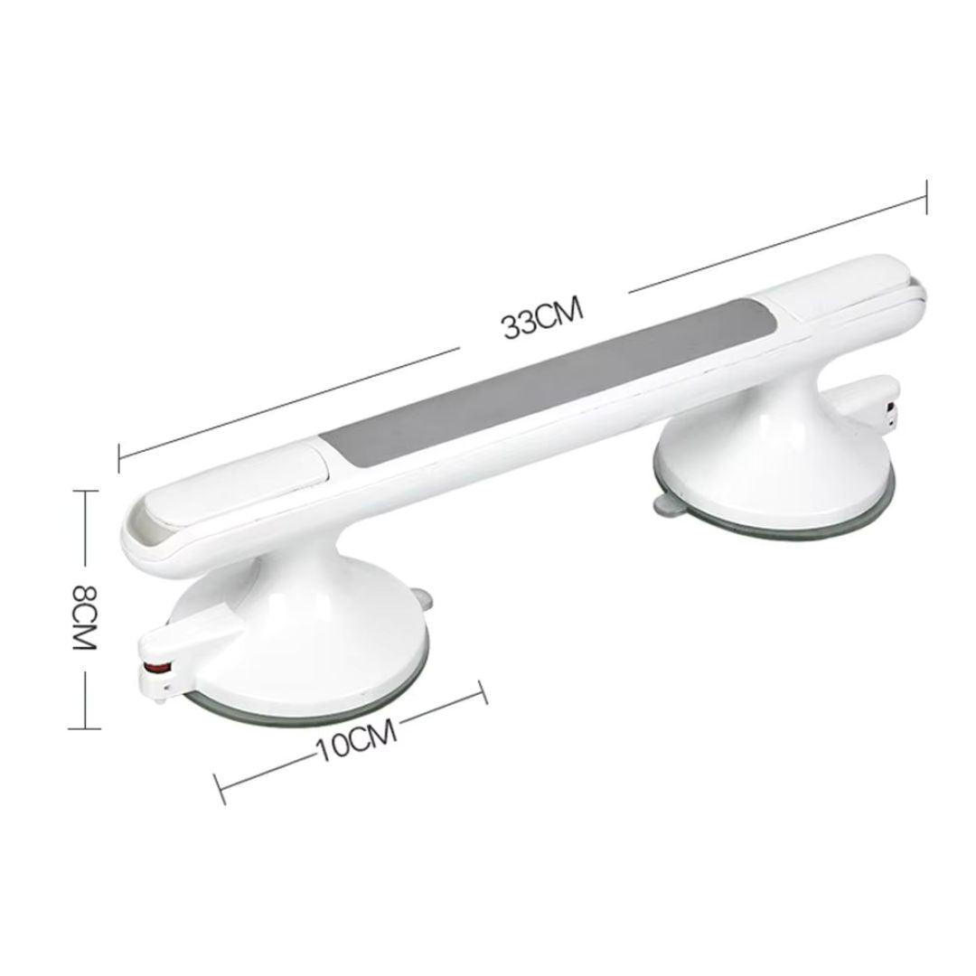 Bathroom Suction Grab - Bar No Drill | Safety Support Handle for Shower Bathtub Toilet and Daily Bathroom Stability Neriona