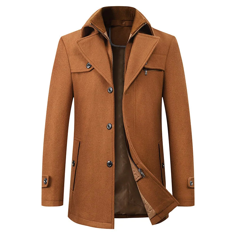 Elias – Business Winter Jacket | Men's Warm Smart Casual Coat For Work & Everyday Wear Neriona Brown
