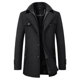 Elias – Business Winter Jacket | Men's Warm Smart Casual Coat For Work & Everyday Wear Neriona Black