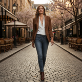 Jana – Suede Blazer | Button-Up Jacket For Timeless Everyday Elegance Women > Jacket Neriona