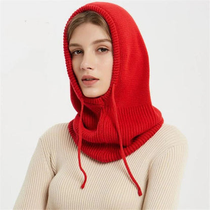 Elvane – Cashmere-Blend Knit Beanie | Adjustable Warm Winter Hat For Everyday Wear Neriona Red