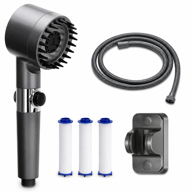 AquaLux Filtered High Pressure Shower Head | Handheld Shower With Multi Stage Filter And Easy Install For Daily Comfort