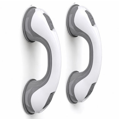 Suction Grab Bar for Bathroom Safety | No Drill Support Handle for Shower, Bathtub, Toilet Neriona 2x Grab Bar
