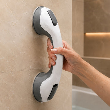 Shower Grab Bar – Strong Suction & No Drill Install | Bathroom Safety Handle For Eldery With Secure Grip Neriona 1x Grab Bar