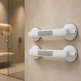 Bathroom Suction Grab - Bar No Drill | Safety Support Handle for Shower Bathtub Toilet and Daily Bathroom Stability Neriona 2x Grab Bar