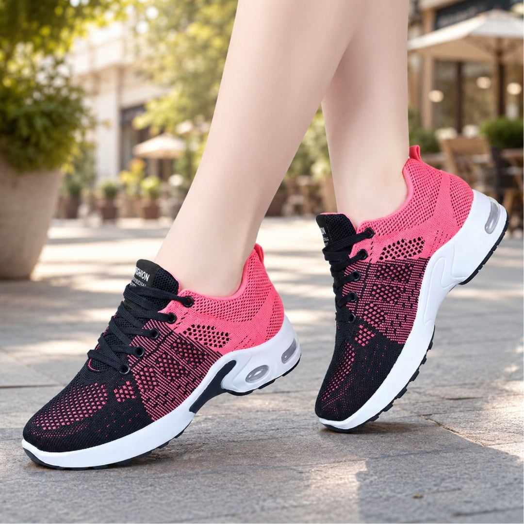 Alex – Orthopedic Shoes | Air Cushion Non-Slip Walking Sneakers Neriona Rose Black