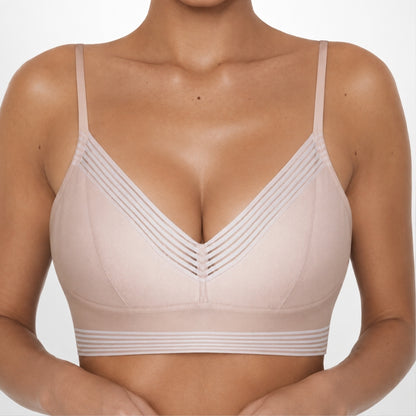Charlotte – Low Back Wireless Lifting Lace Bra | Invisible Lift For Everyday Comfort